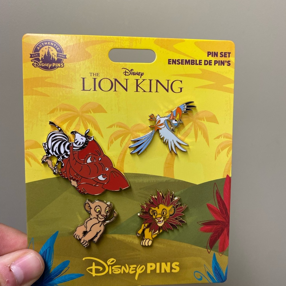 Disney Parks Lion King 4 Pin Trading Booster Set